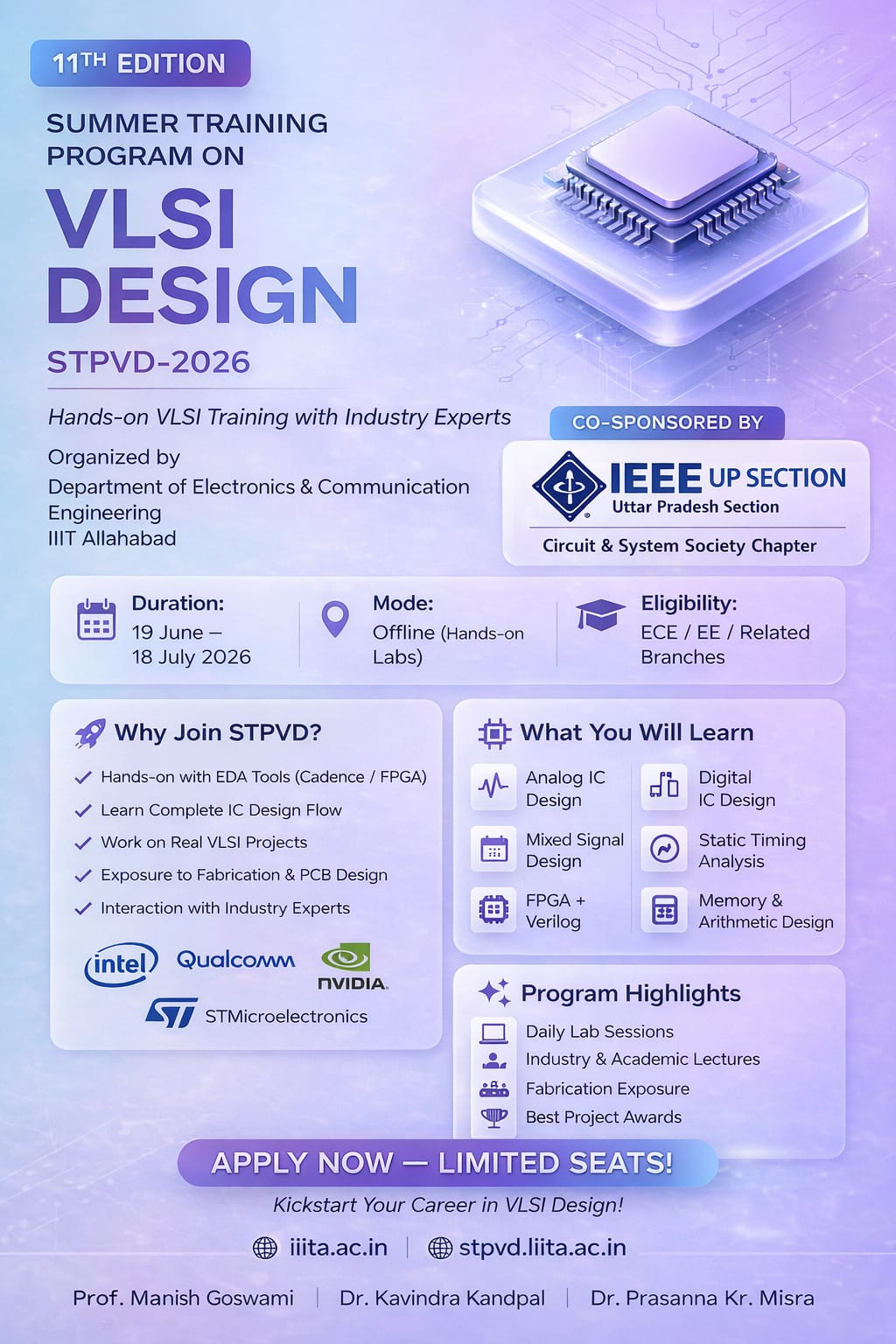 Summer Training Program on VLSI Design (STPVD 2026)